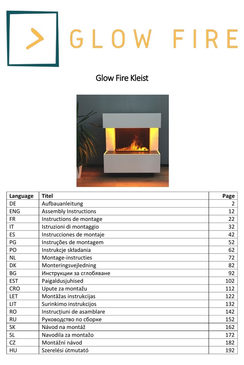Glow Fire Kleist Assembly instructions
