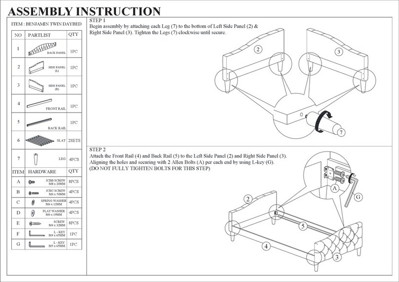 Baxton Studio Benjamin B52D User manual Baxton Studio Benjamin B52D User manual