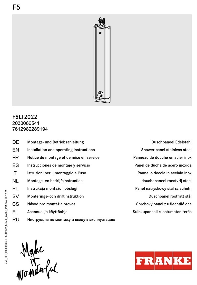 Franke F5LT2022 User manual