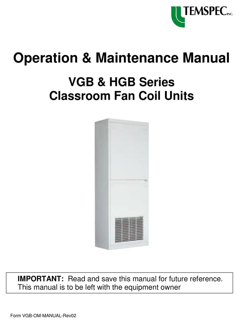 Temspec VGB Series Operation & maintenance manual Temspec VGB Series Operation & maintenance manual