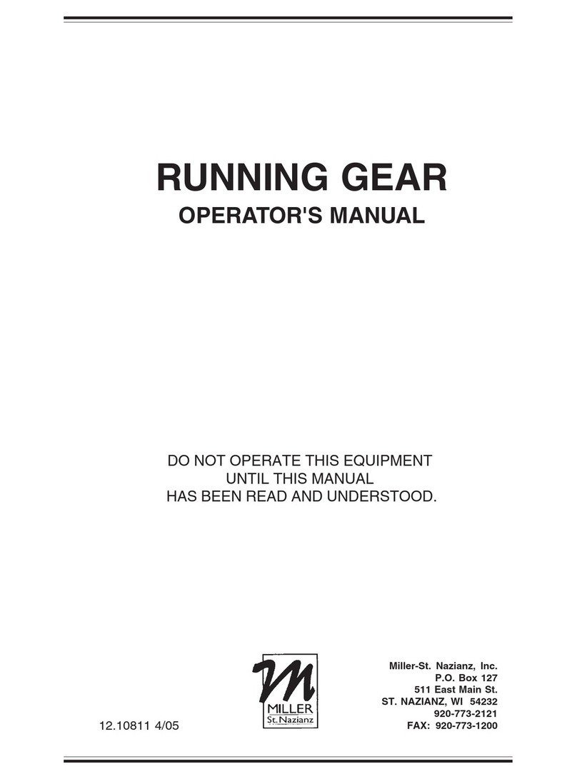 Miller RUNNING GEAR Operator's manual Miller RUNNING GEAR Operator's manual