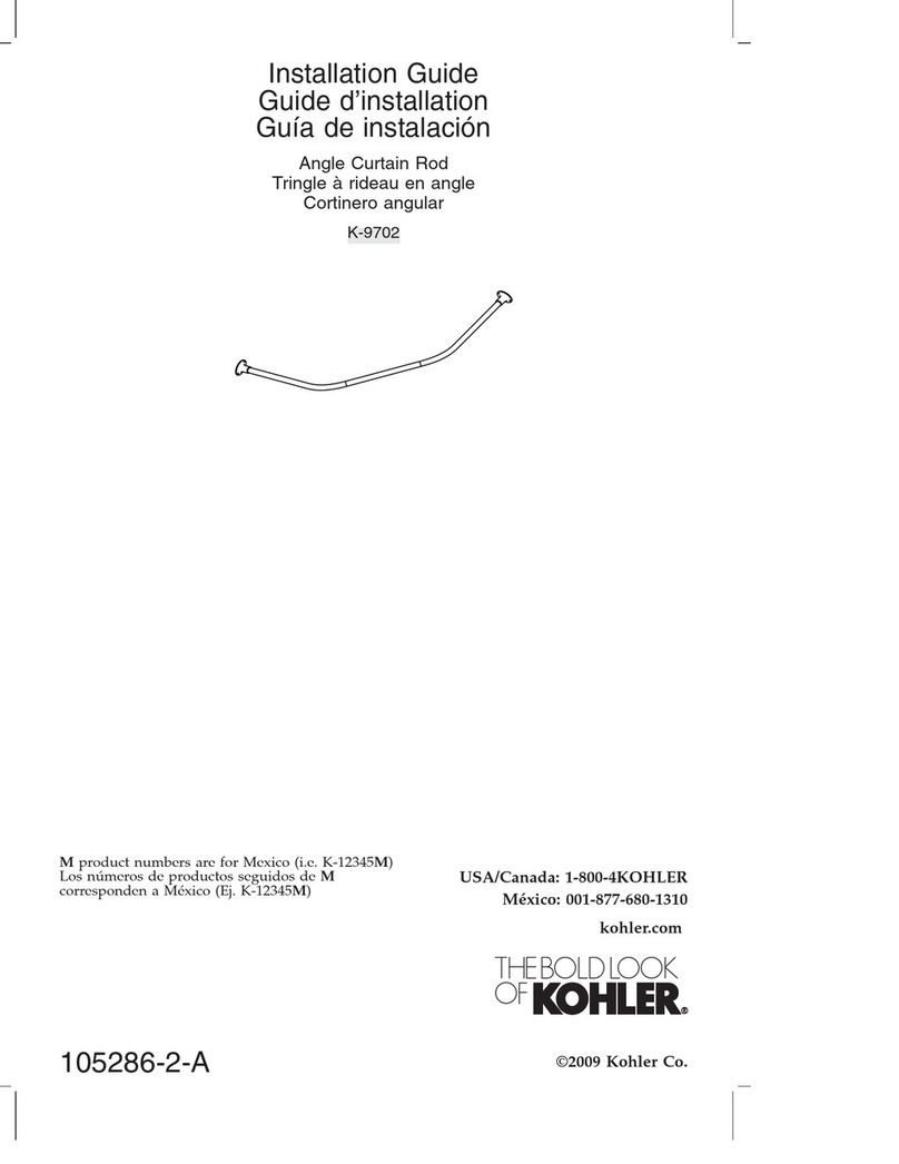 Kohler K-9702 User manual