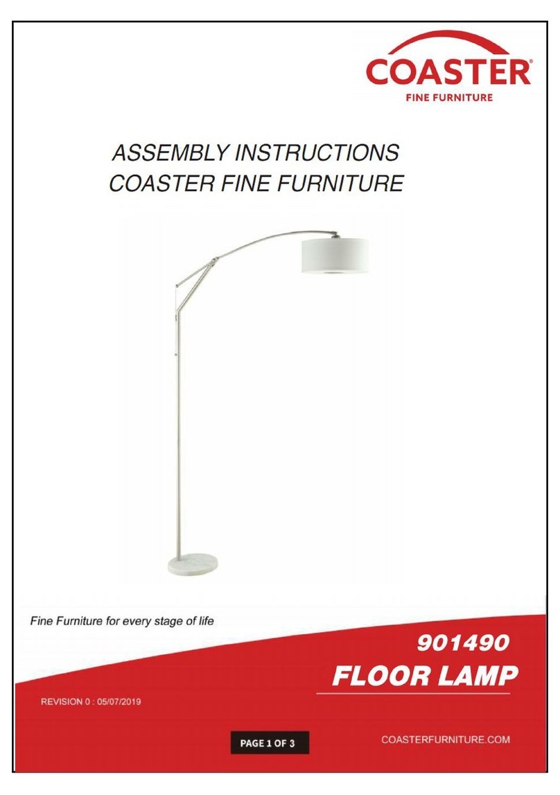 Coaster 901490 Assembly instructions
