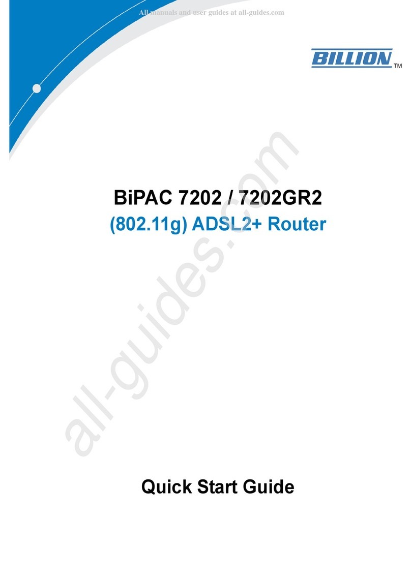 Billion BiPAC 7202 User manual