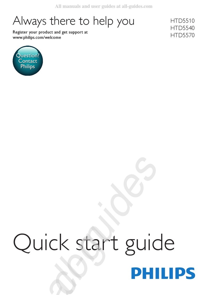 Philips HTD5510 quick start guide