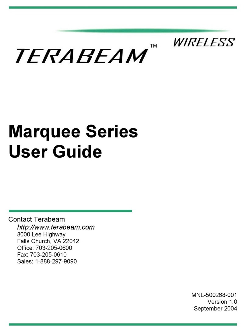 TERABEAM Marquee Series User manual
