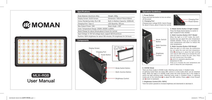 Moman MLX-RGB user manual