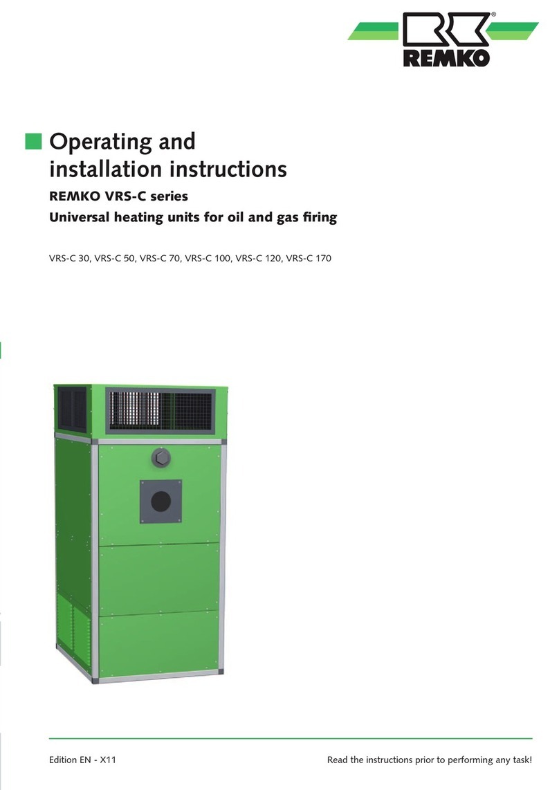 REMKO VRS-C Series Operating and installation instructions