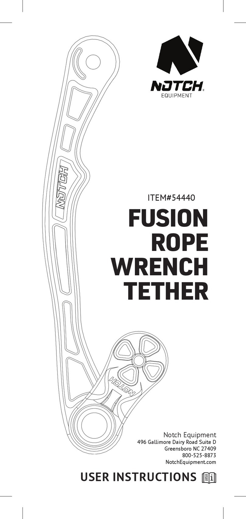 Notch FUSION ROPE WRENCH TETHER User instructions