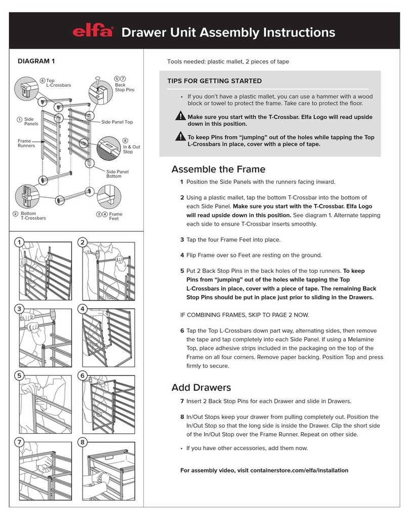 Elfa 51322 Assembly instructions Elfa 51322 Assembly instructions