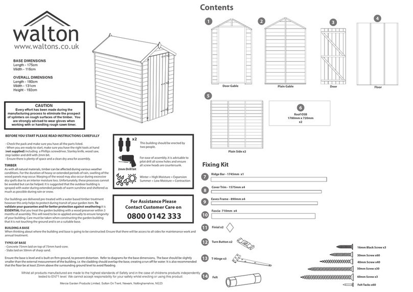 Walton 01OVLP0604-V1-NW quick start guide