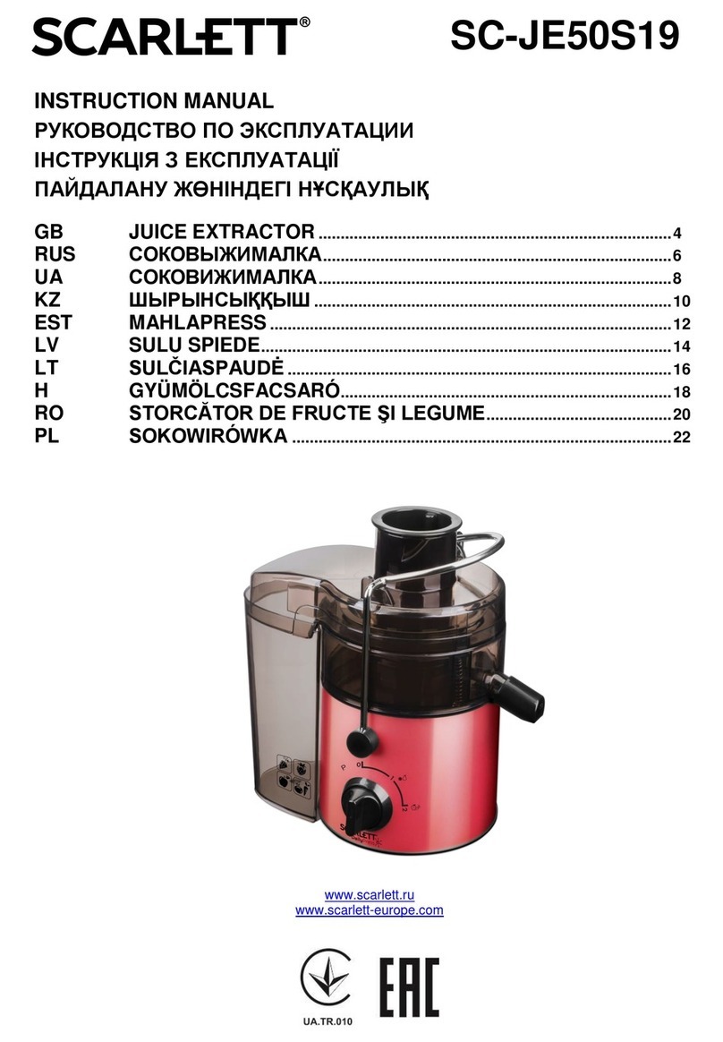 Scarlett SC-JE50S19 User manual