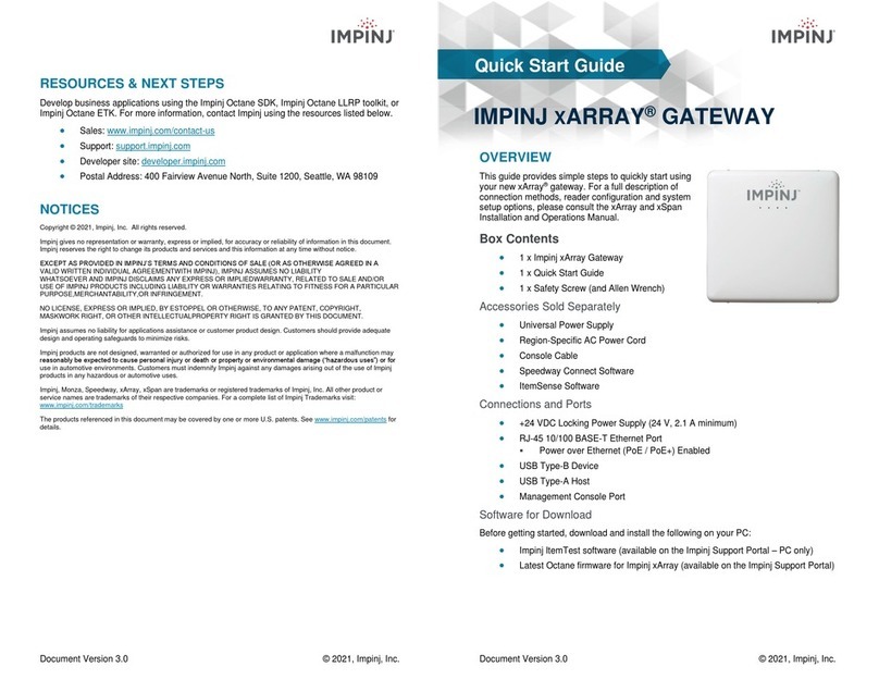 impinj XARRAY User manual
