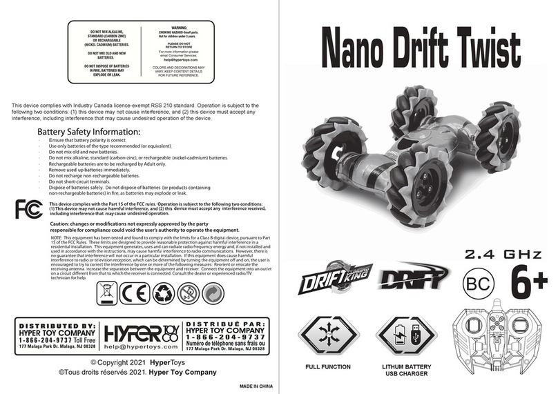 HYPER TOY COMPANY Nano Drift Twist User manual