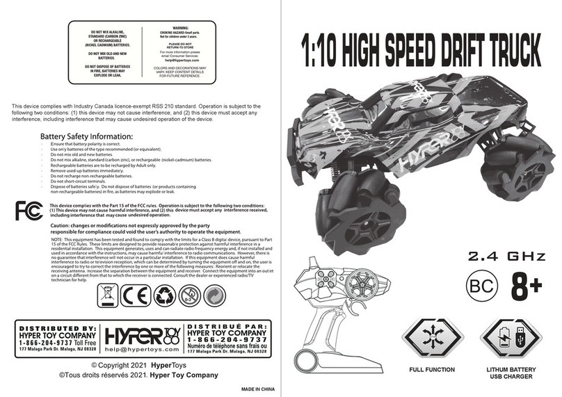 HYPER TOY COMPANY 1:10 HIGH SPEED DRIFT TRUCK quick start guide HYPER TOY COMPANY 1:10 HIGH SPEED DRIFT TRUCK quick start guide