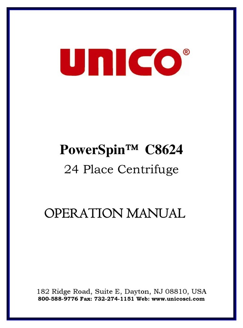 Unico PowerSpin C8624 Operation manual