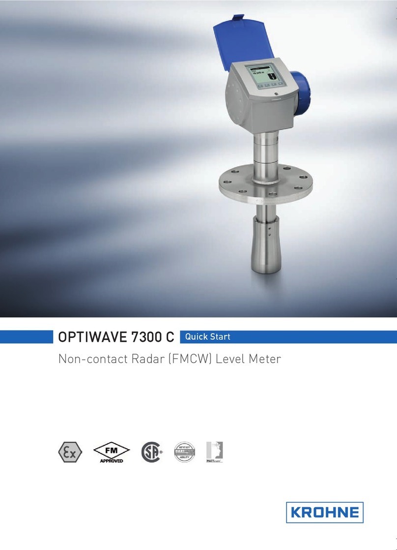 KROHNE OPTIWAVE 7300 C quick start KROHNE OPTIWAVE 7300 C quick start