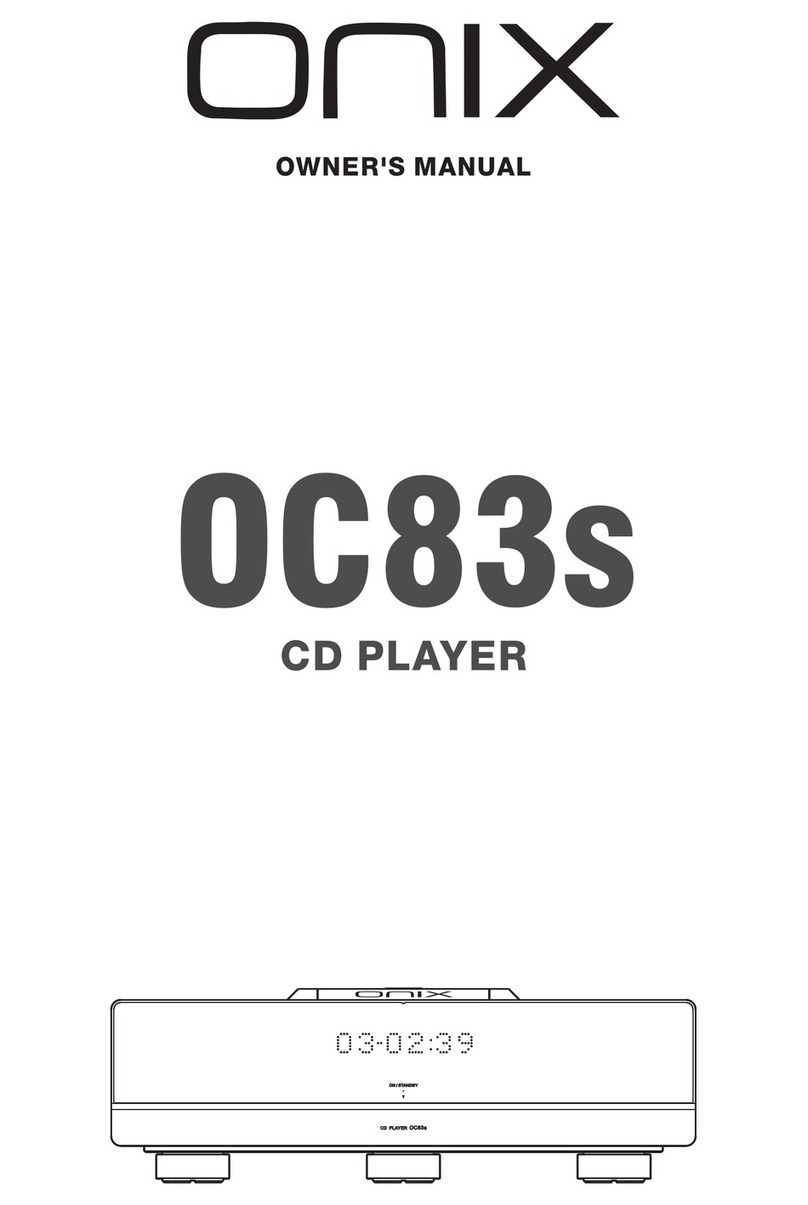 Onix OC83s owner's manual