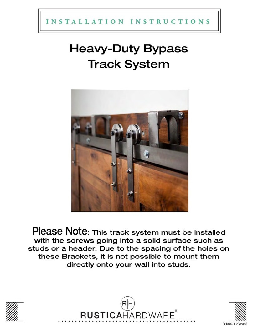 RUSTICA Heavy-Duty Bypass Track System User manual