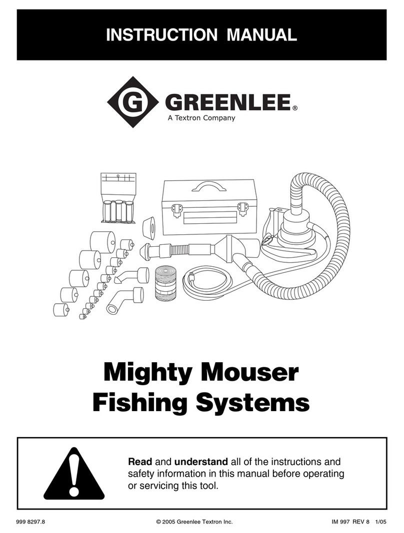 Textron GREENLEE instruction manual Textron GREENLEE instruction manual