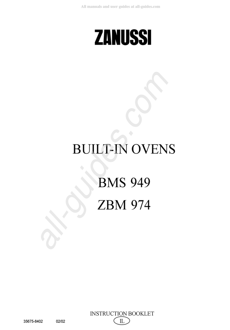 Zanussi BMS949 Instruction booklet
