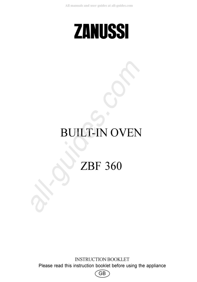 Zanussi ZBF 360 manual
