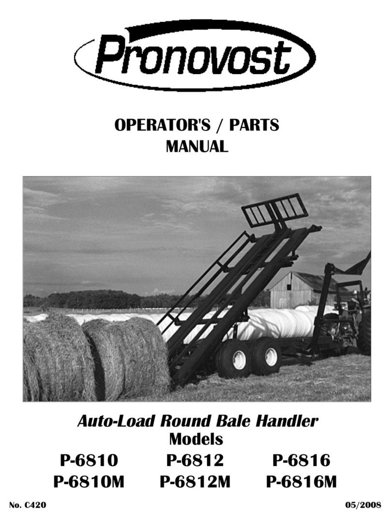 pronovost P-6810 Operator and parts manual