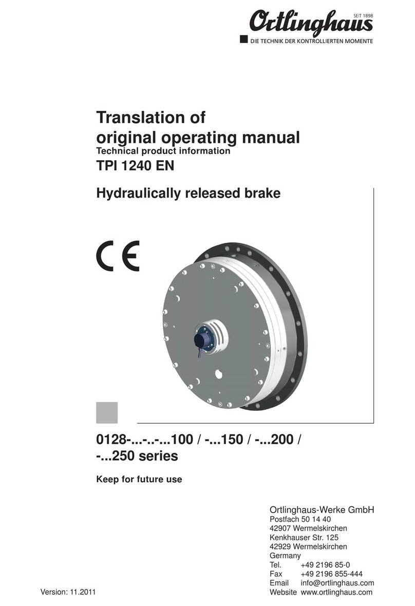 Ortlinghaus TPI 1240 EN Translation of original operating manual Ortlinghaus TPI 1240 EN Translation of original operating manual