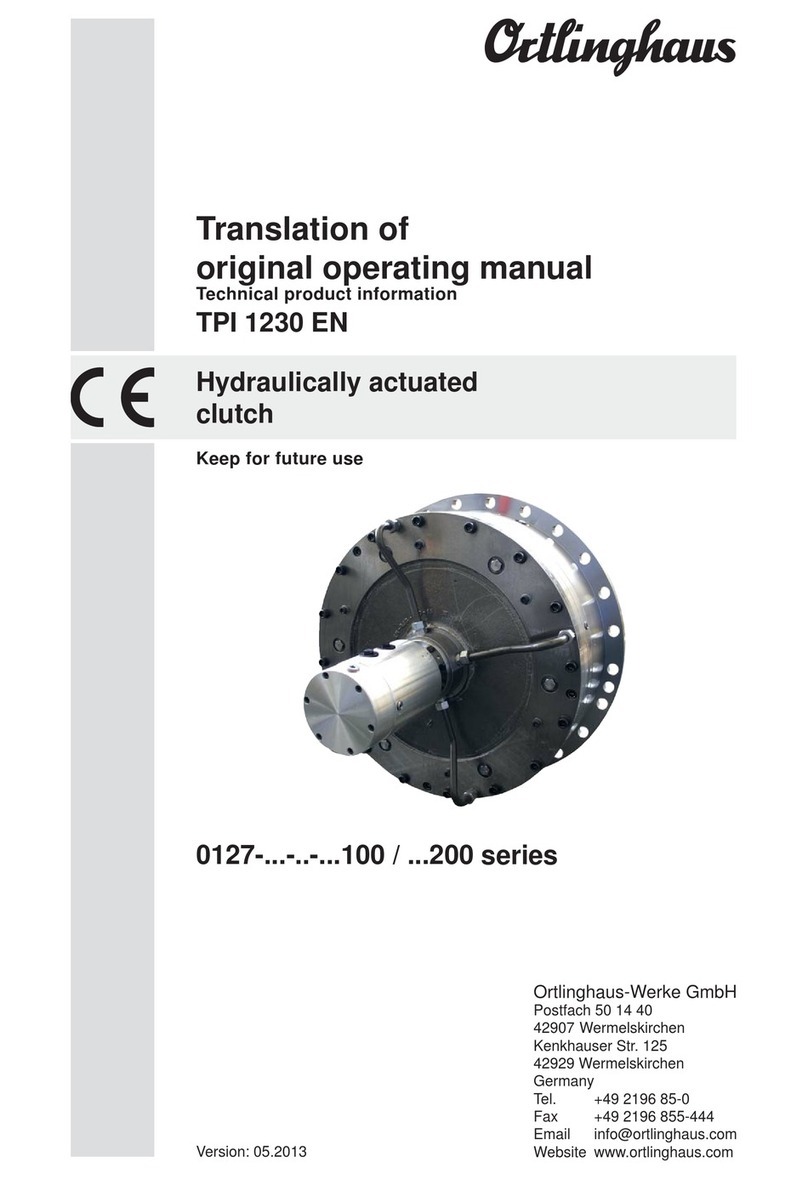 Ortlinghaus TPI 1230 EN Operation manual