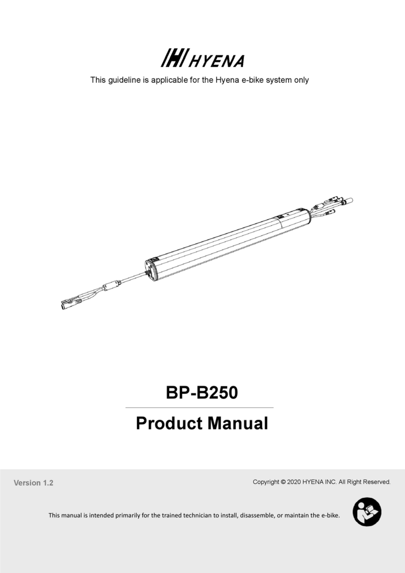 Hyena BP-B250 User manual Hyena BP-B250 User manual