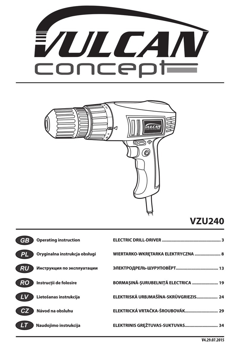 Vulcan Concept VZU240 Operating	 instruction
