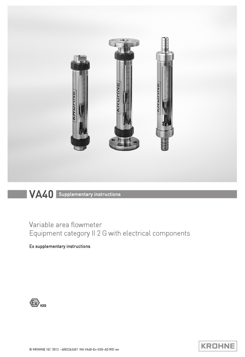 KROHNE VA40 Supplementary instructions