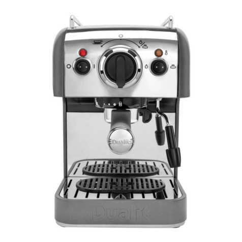 Dualit 3 in 1 Coffee machine Instruction manual & guarantee