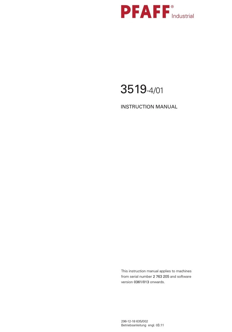 Pfaff 3519-4/01 User manual