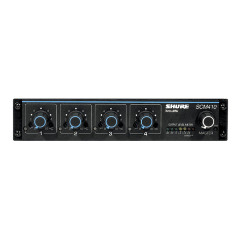 Shure SCM410 manual