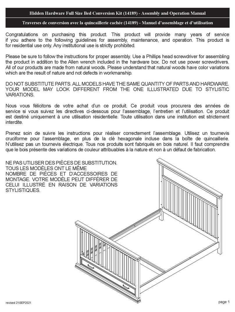 Million Dollar Baby 14189 Assembly and operation manual Million Dollar Baby 14189 Assembly and operation manual