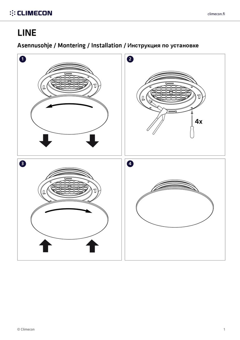 Climecon LINE 100 User manual