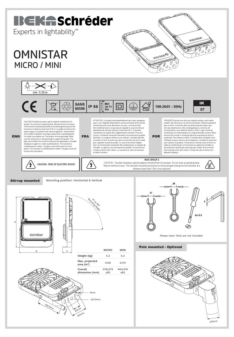 BEKA Schreder OMNISTAR MICRO installation instructions