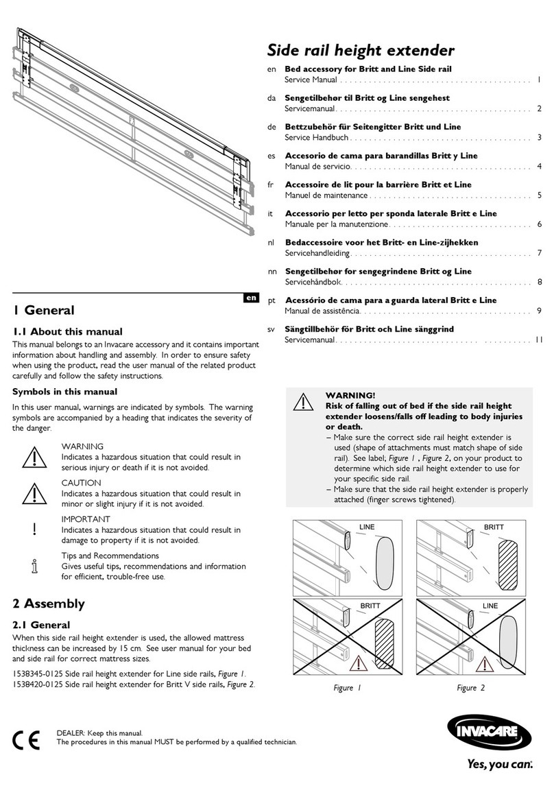 Invacare 1538345-0125 User manual
