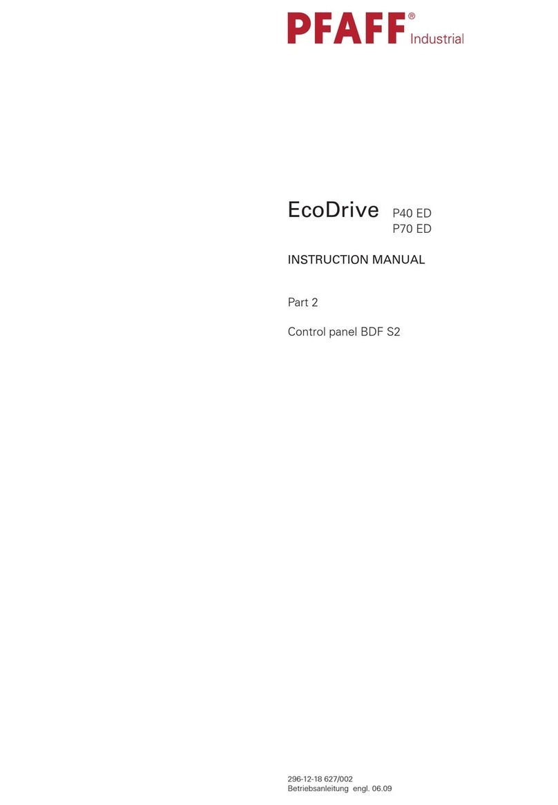 Pfaff EcoDrive P40 ED instruction manual