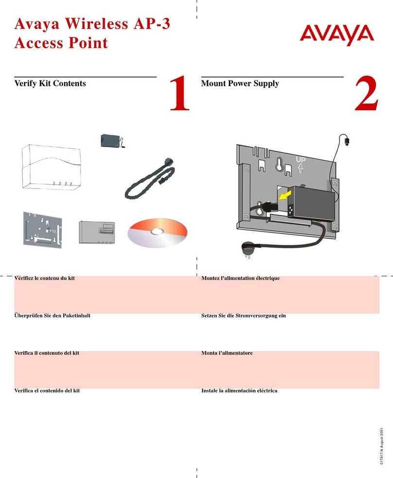 Avaya AP-3 User manual