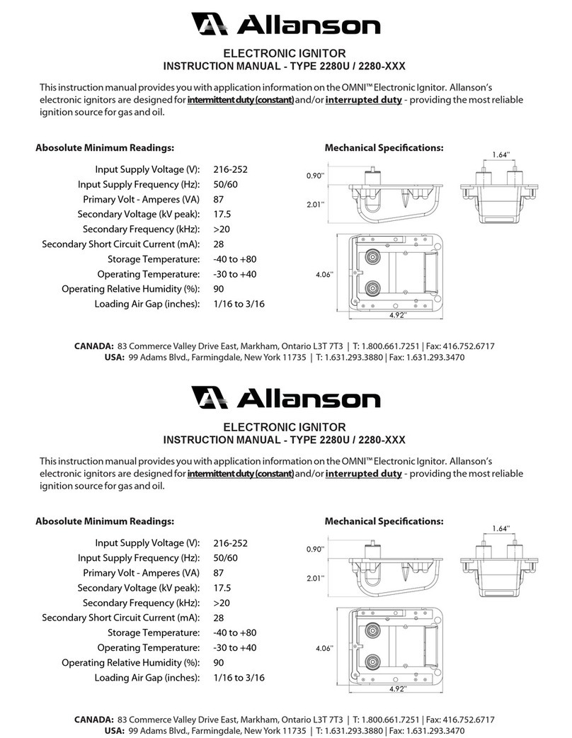 Allanson OMNI 2280 Series instruction manual