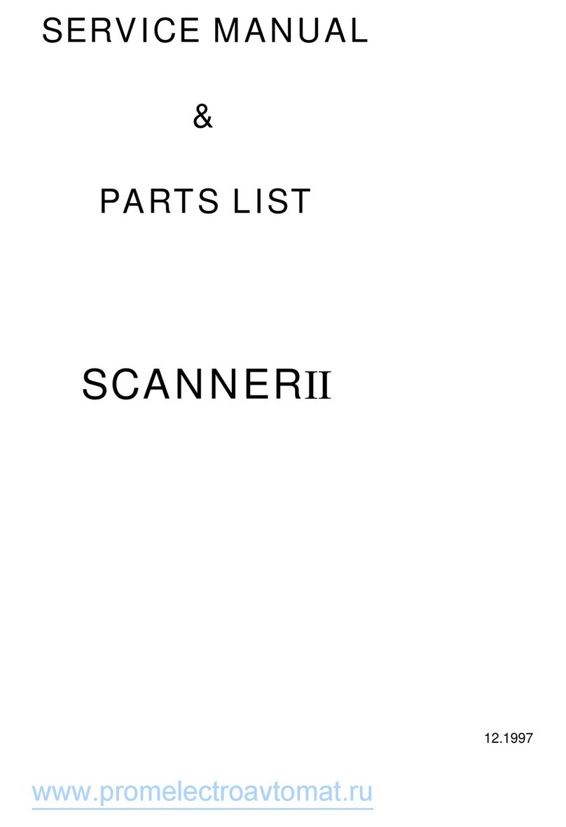 Brother SCANNERII OPERATION, SERVICE MANUAL & PARTS LIST