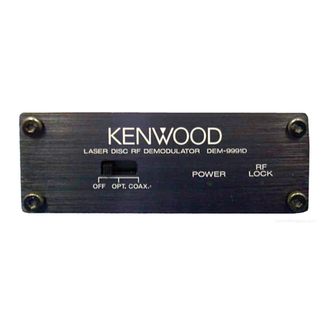 Kenwood DEM-9991D User manual