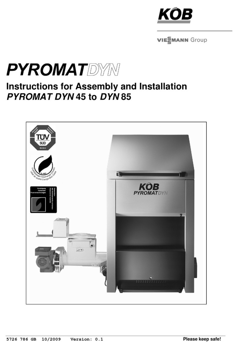 Viessmann KOB PYROMAT DYN 45 Instructions for assembly and installation
