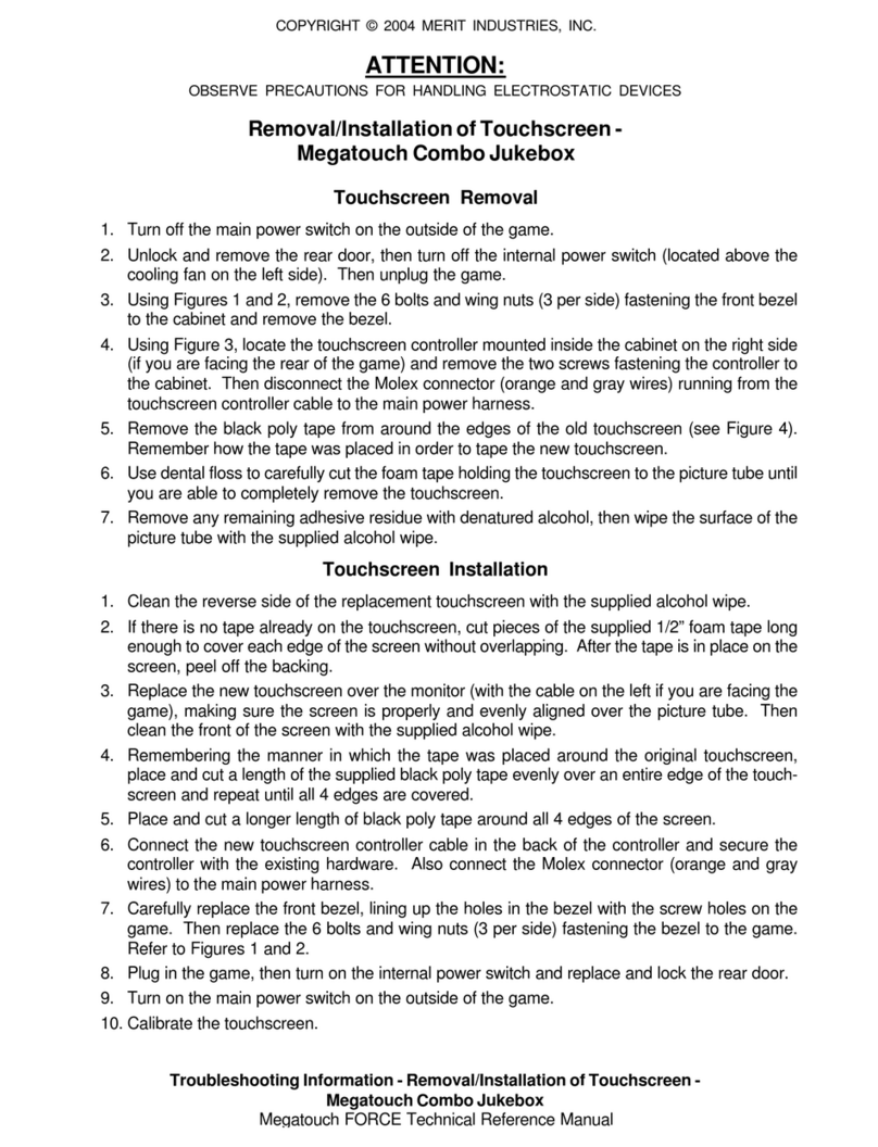 Merit Megatouch FORCE Technical reference manual