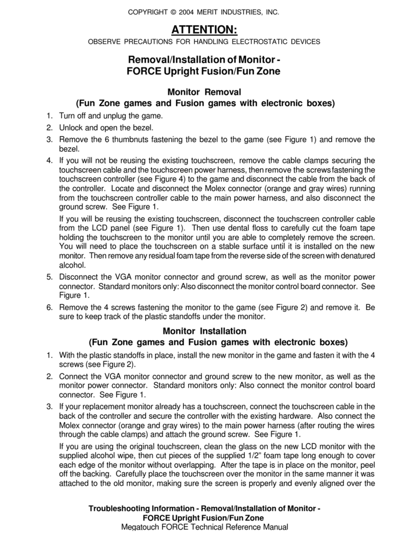 Merit Megatouch FORCE Technical reference manual