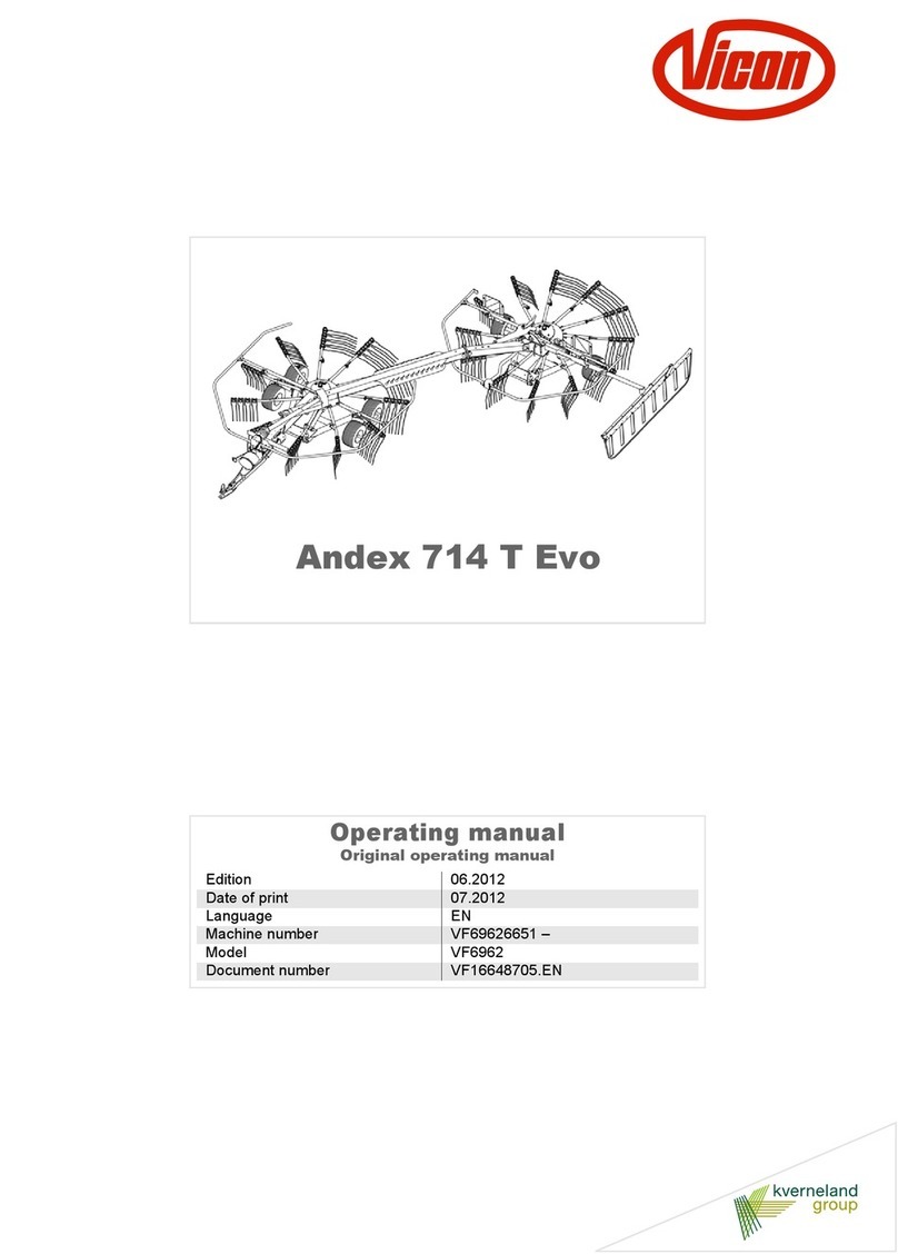 Vicon Andex 714 T Evo operating manual