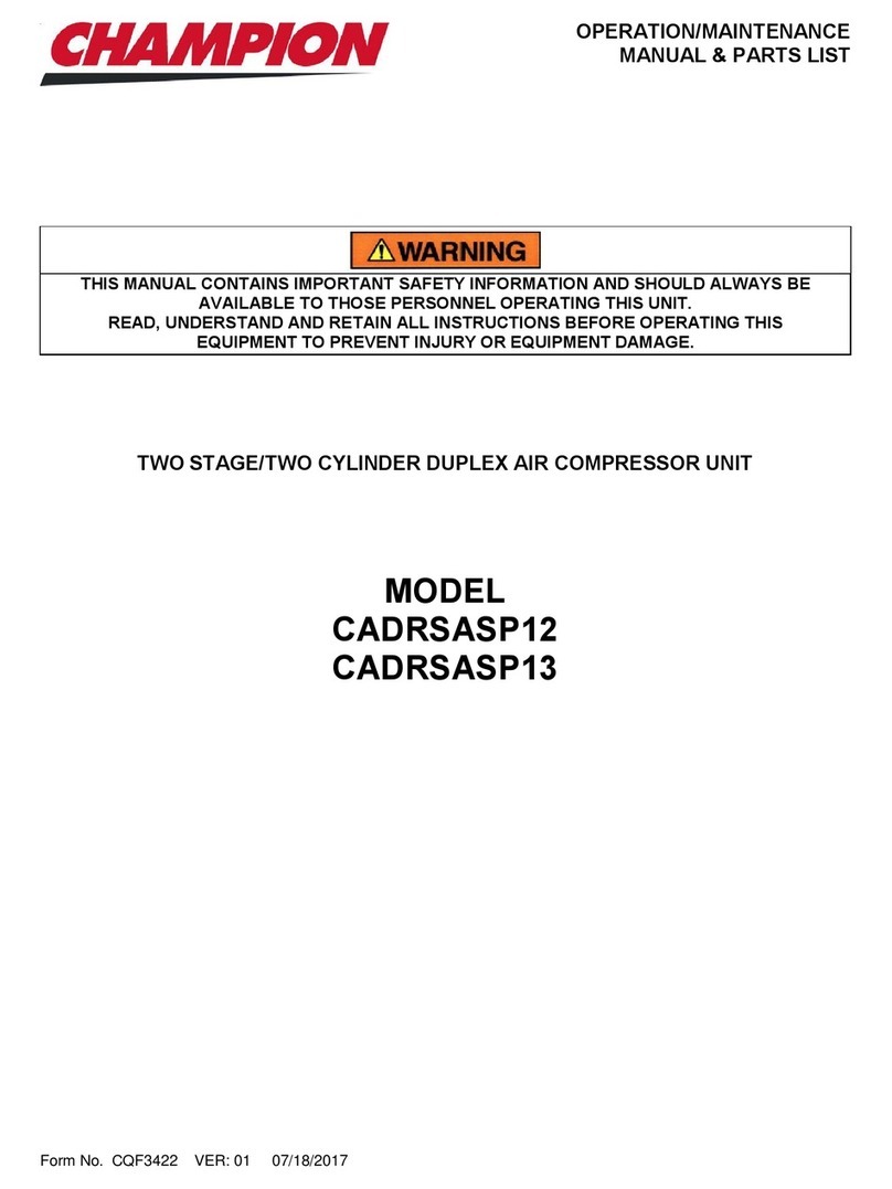 Champion CADRSASP12 User manual