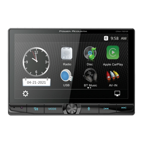 PowerAcoustik CPAA-70D10F Operation & instruction manual PowerAcoustik CPAA-70D10F Operation & instruction manual